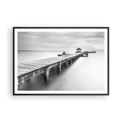 Poster în ramă neagră - În depărtare - 100x70 cm