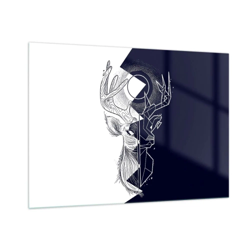 Tablou pe sticlă - Lupta și unitatea contrariilor - 100x70 cm