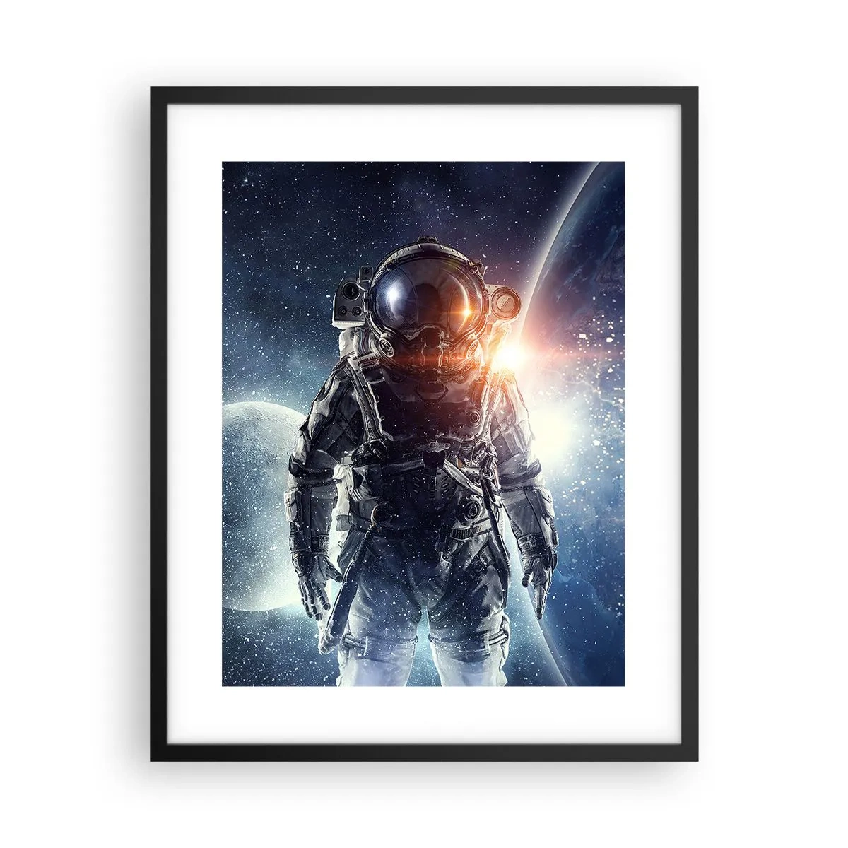 Poster în ramă neagră - Aventură spațială - 40x50 cm