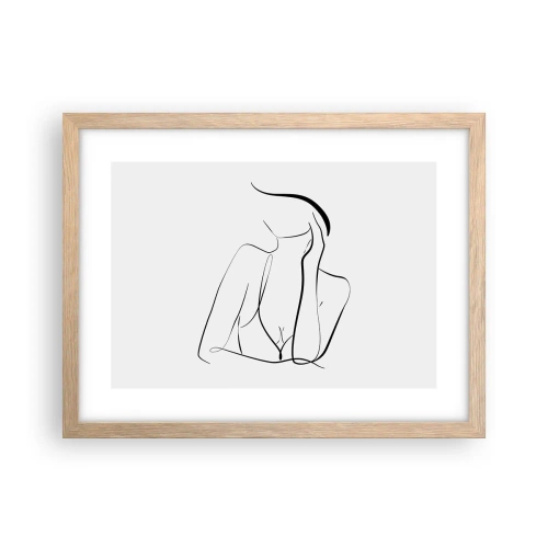 Poster în ramă de stejar deschis - Pe valul unui vis - 40x30 cm