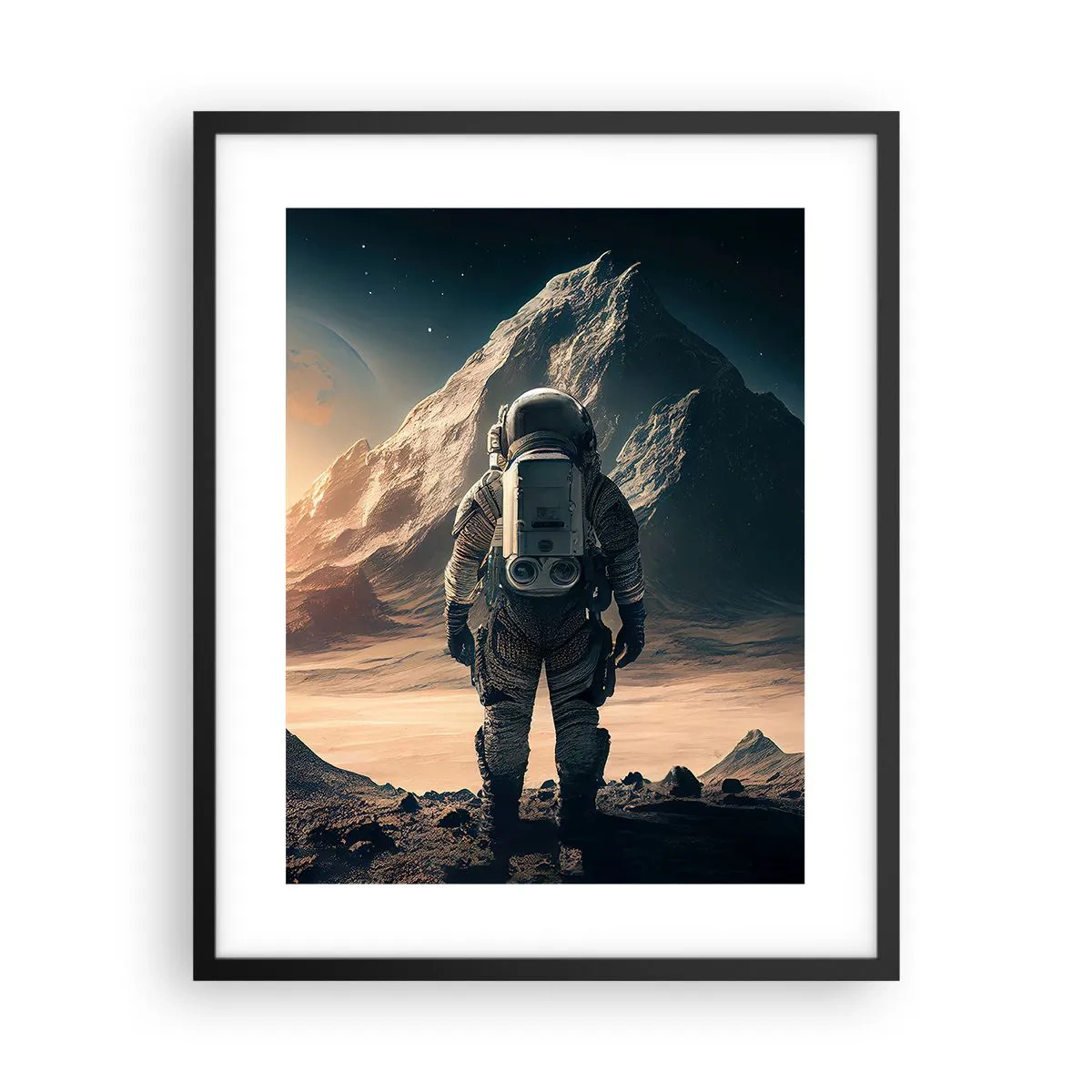 Poster în ramă neagră - O nouă provocare - 40x50 cm