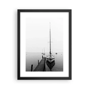 Poster în ramă neagră - Gata de plecare - 30x40 cm