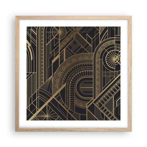 Poster în ramă de stejar deschis - Concepte, idei, planuri - 50x50 cm