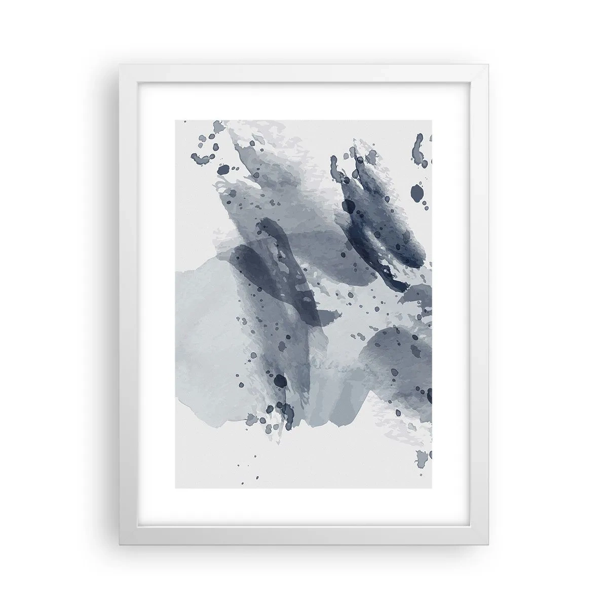 Poster în ramă albă - Un studiu al naturii de apă - 30x40 cm