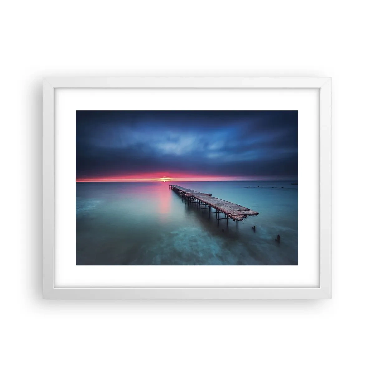 Poster în ramă albă - Între cer și pământ - 40x30 cm