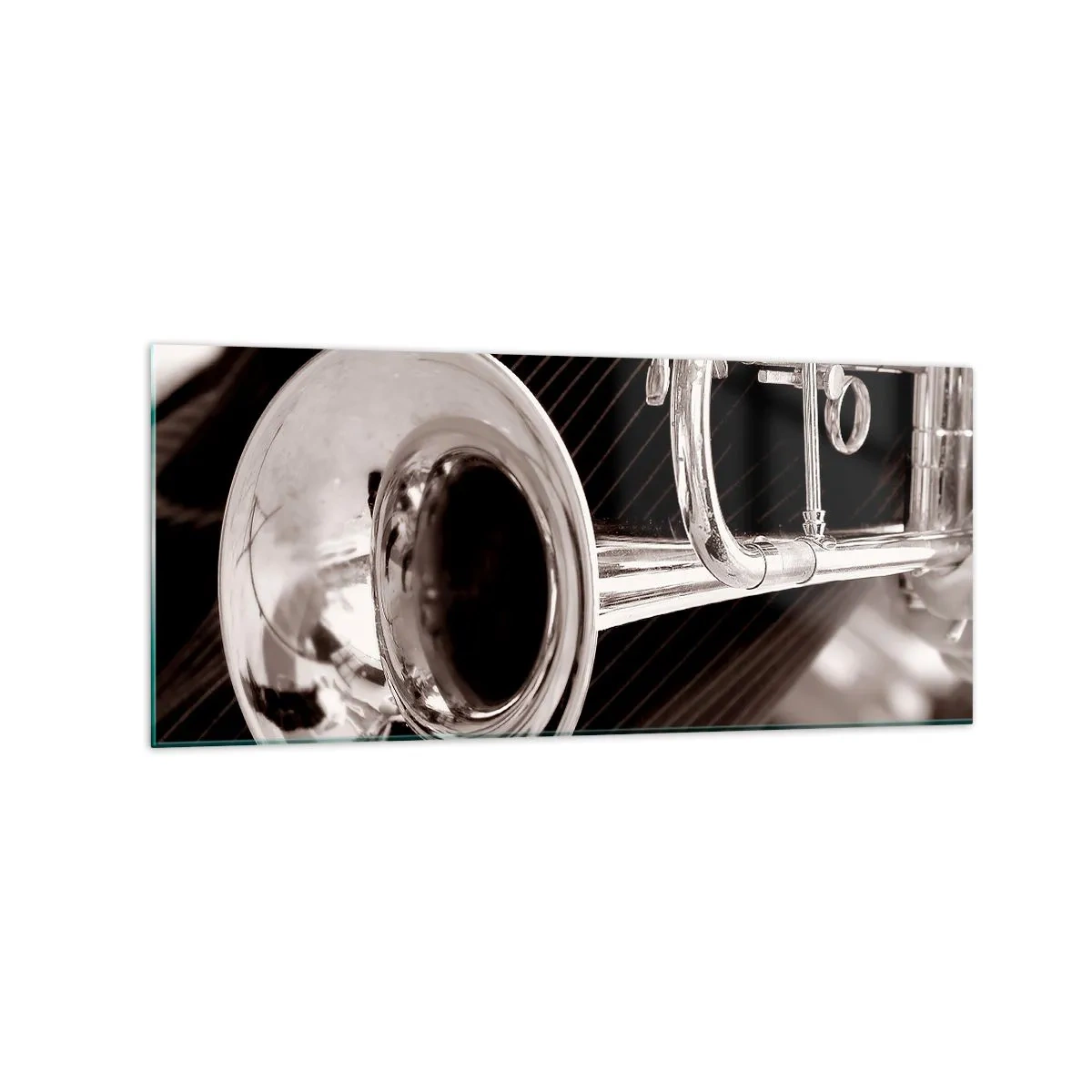 Tablou pe sticlă - O călătorie muzicală în anii `30 - 120x50 cm