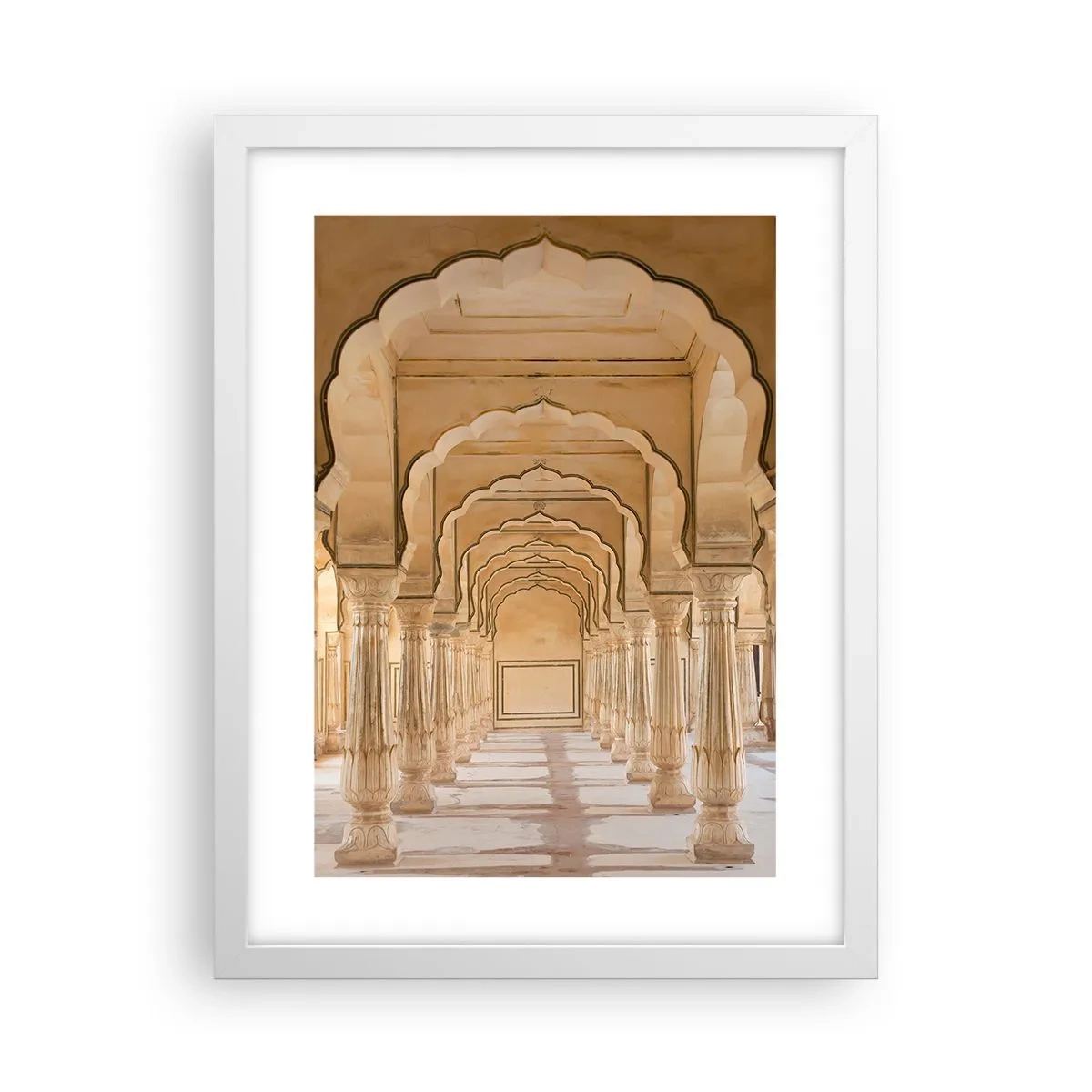 Poster în ramă albă - În palatul Maharajahului - 30x40 cm