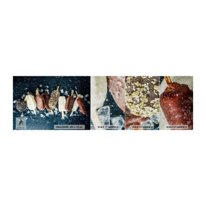Mostră tapet Premium Sand - Gustul unei veri fierbinți - Înghețată, Gastronomie, Alimente - 100x30 cm