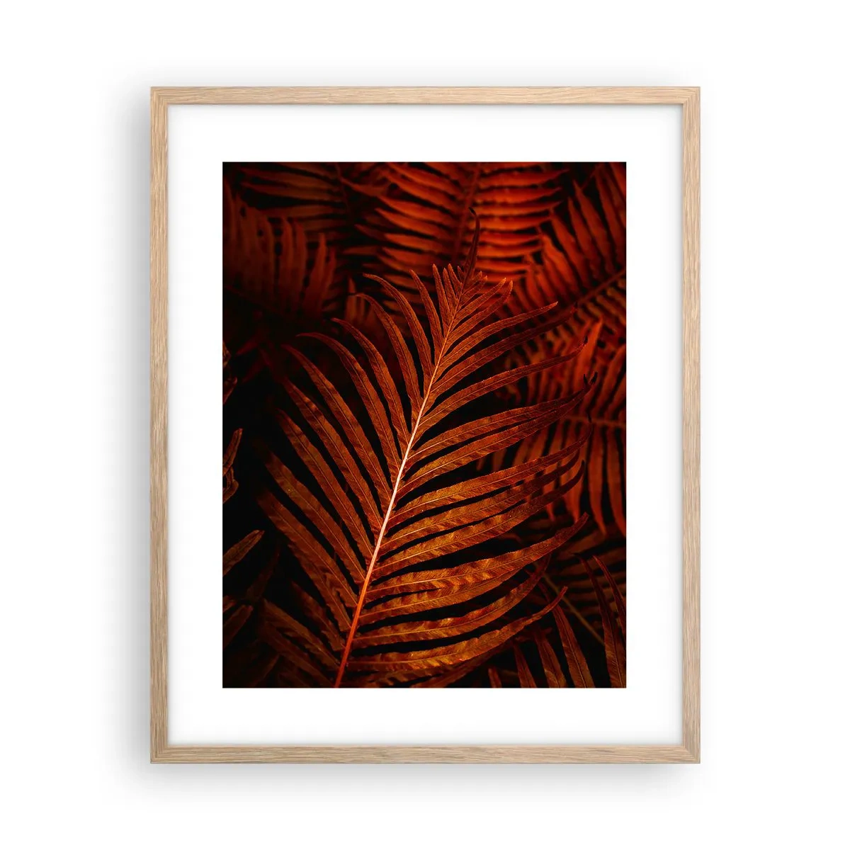 Poster în ramă de stejar deschis - Ardoarea vieții - 40x50 cm