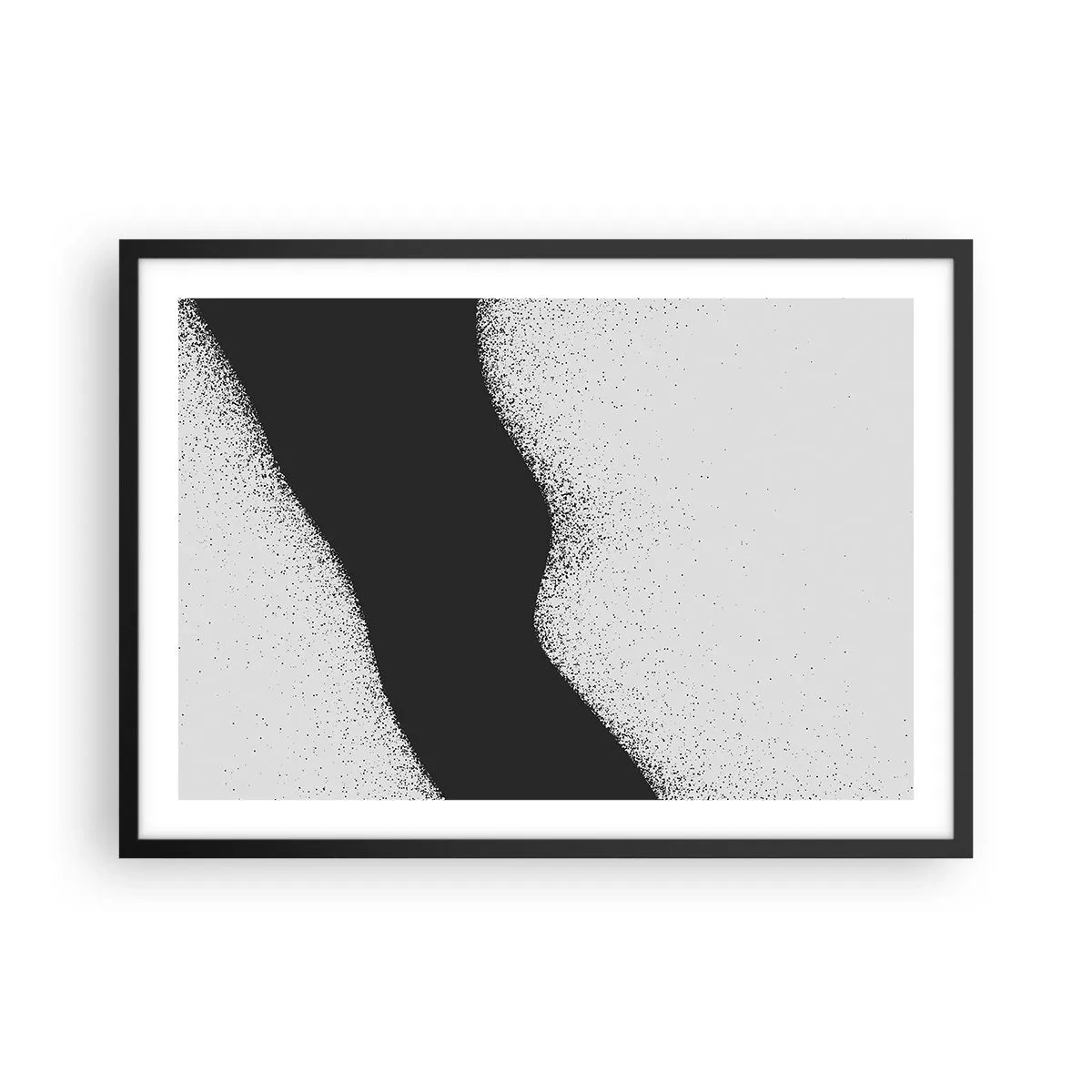 Poster în ramă neagră - Echilibru lichid - 70x50 cm