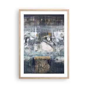 Poster în ramă de stejar deschis - Ca pe gheață, ca pe asfalt - 50x70 cm