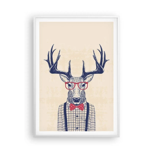 Poster în ramă albă - O extravaganță jucăușă - 70x100 cm