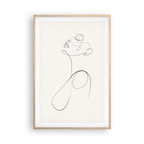 Poster în ramă de stejar deschis - Încâlcită în vise - 61x91 cm