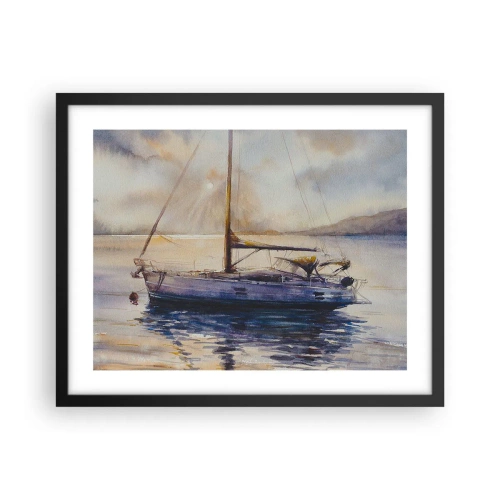 Poster în ramă neagră - O seară în golf - 50x40 cm