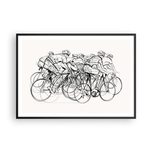 Poster în ramă neagră - Mână în mână - 100x70 cm