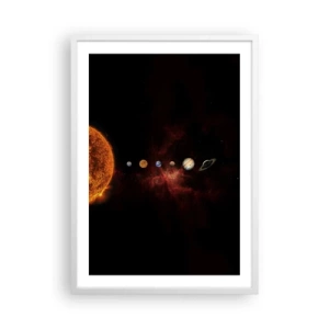 Poster în ramă albă - Cartierul nostru - 50x70 cm