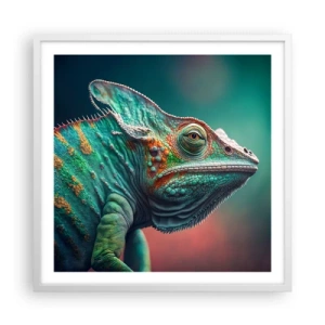 Poster în ramă albă - Mă poți vedea? Nu e bine... - 60x60 cm