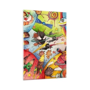 Tablou pe sticlă - O mare aventură spațială - 70x100 cm