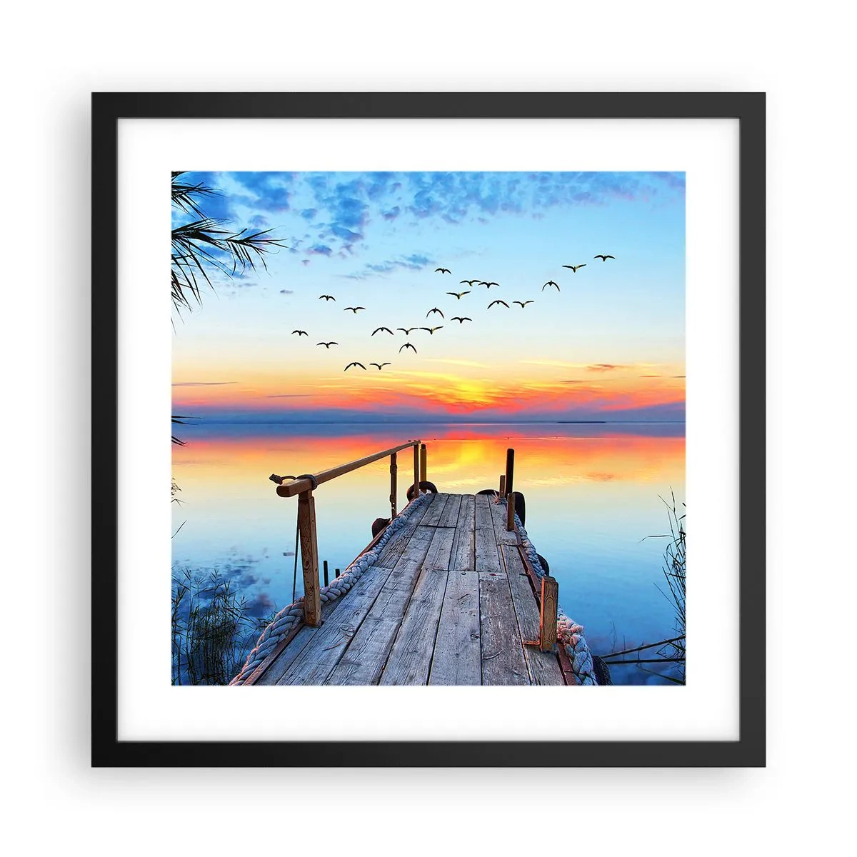 Poster în ramă neagră - E timpul să ne întoarcem... - 40x40 cm