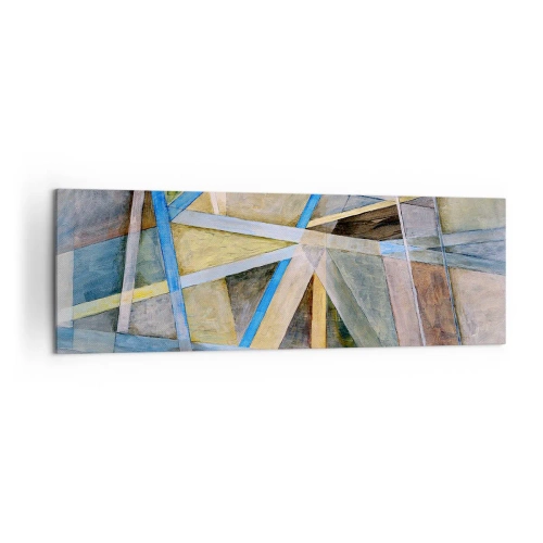 Tablou pe pânză - Drept sau de-a curmezișul? - 160x50 cm