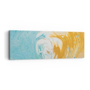 Tablou pe pânză - Vârtej de pastel - 90x30 cm