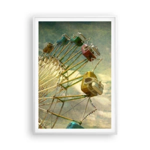 Poster în ramă albă - Hai la distracție… - 70x100 cm