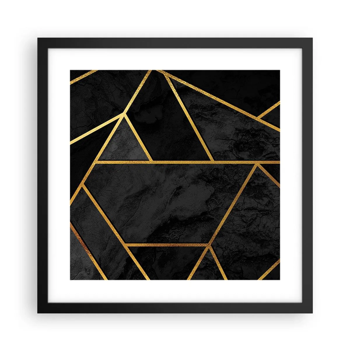 Poster în ramă neagră - Întuneric și lumină - 40x40 cm