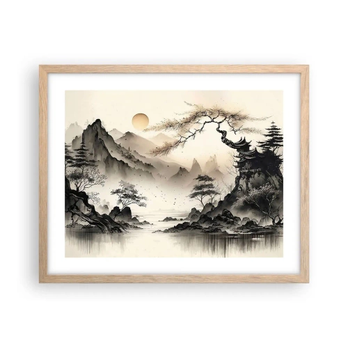 Poster în ramă de stejar deschis - Farmecul unic al Orientului - 50x40 cm