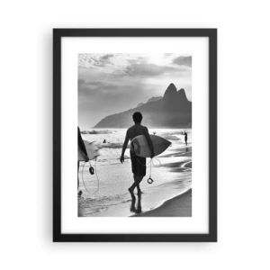 Poster în ramă neagră - Samba pentru un val - 30x40 cm
