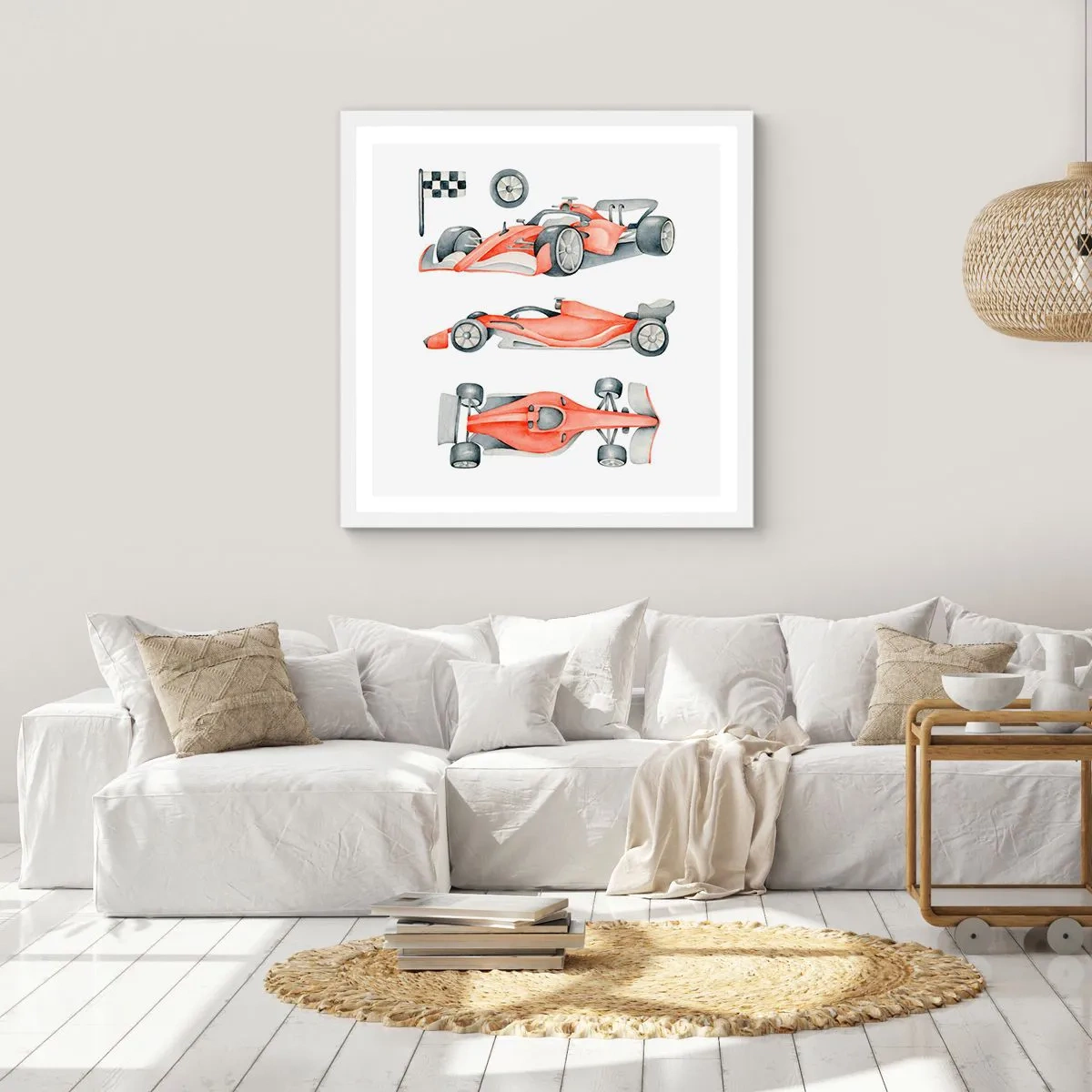 Poster în ramă albă - Prindeți visul - 60x60 cm