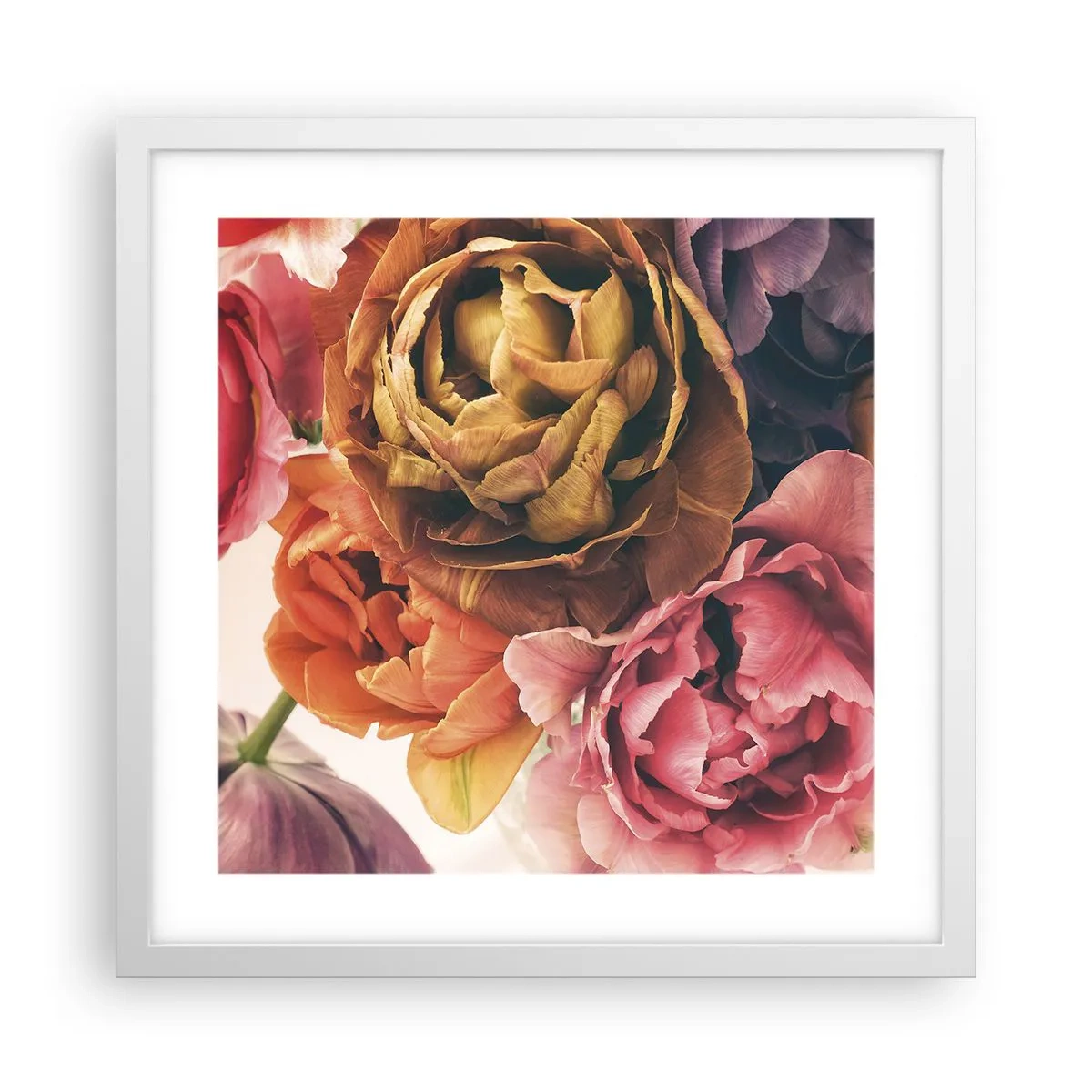 Poster în ramă albă - Sărbătorirea vieții - 40x40 cm