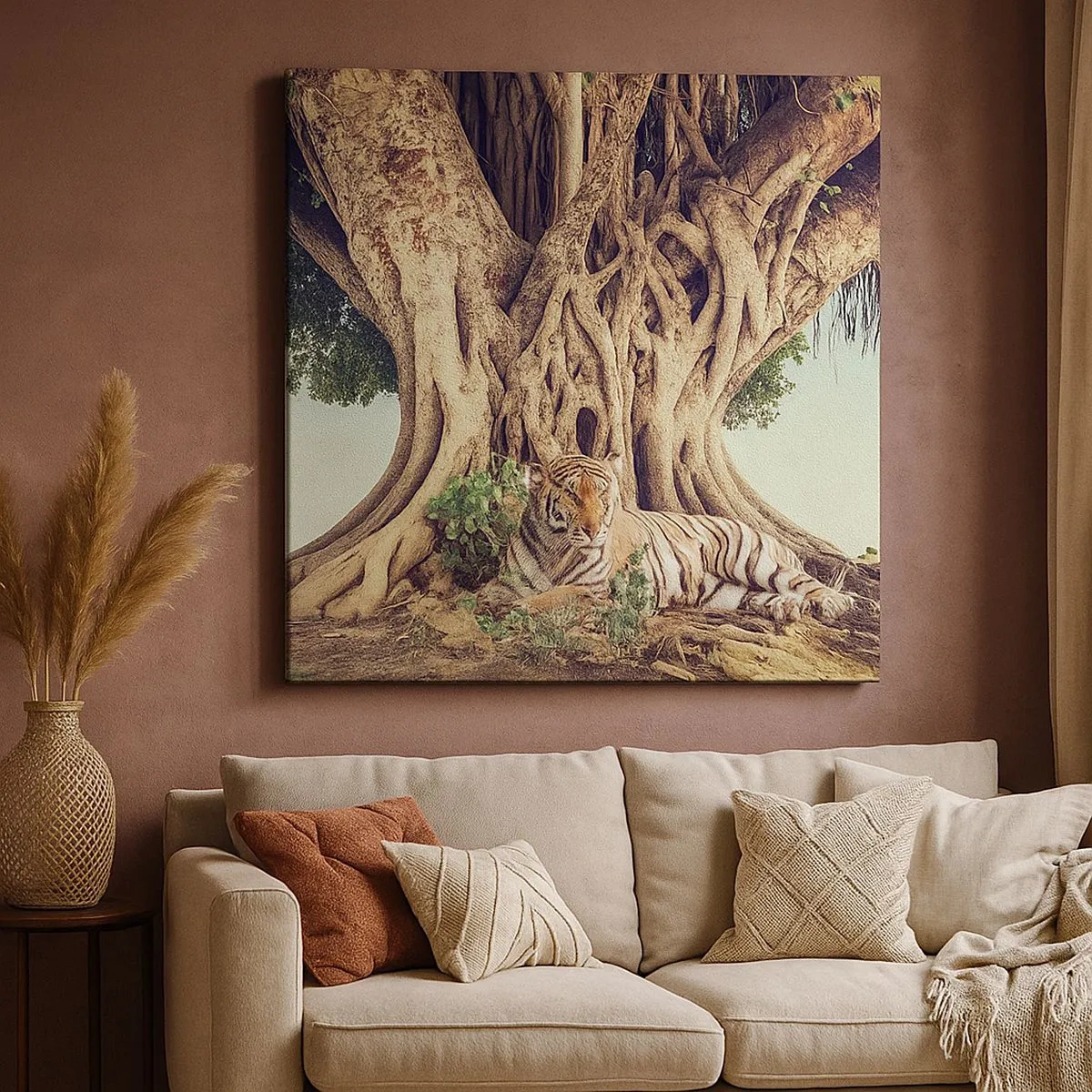 Tablou pe pânză - O perspectivă din Geneză - 30x30 cm