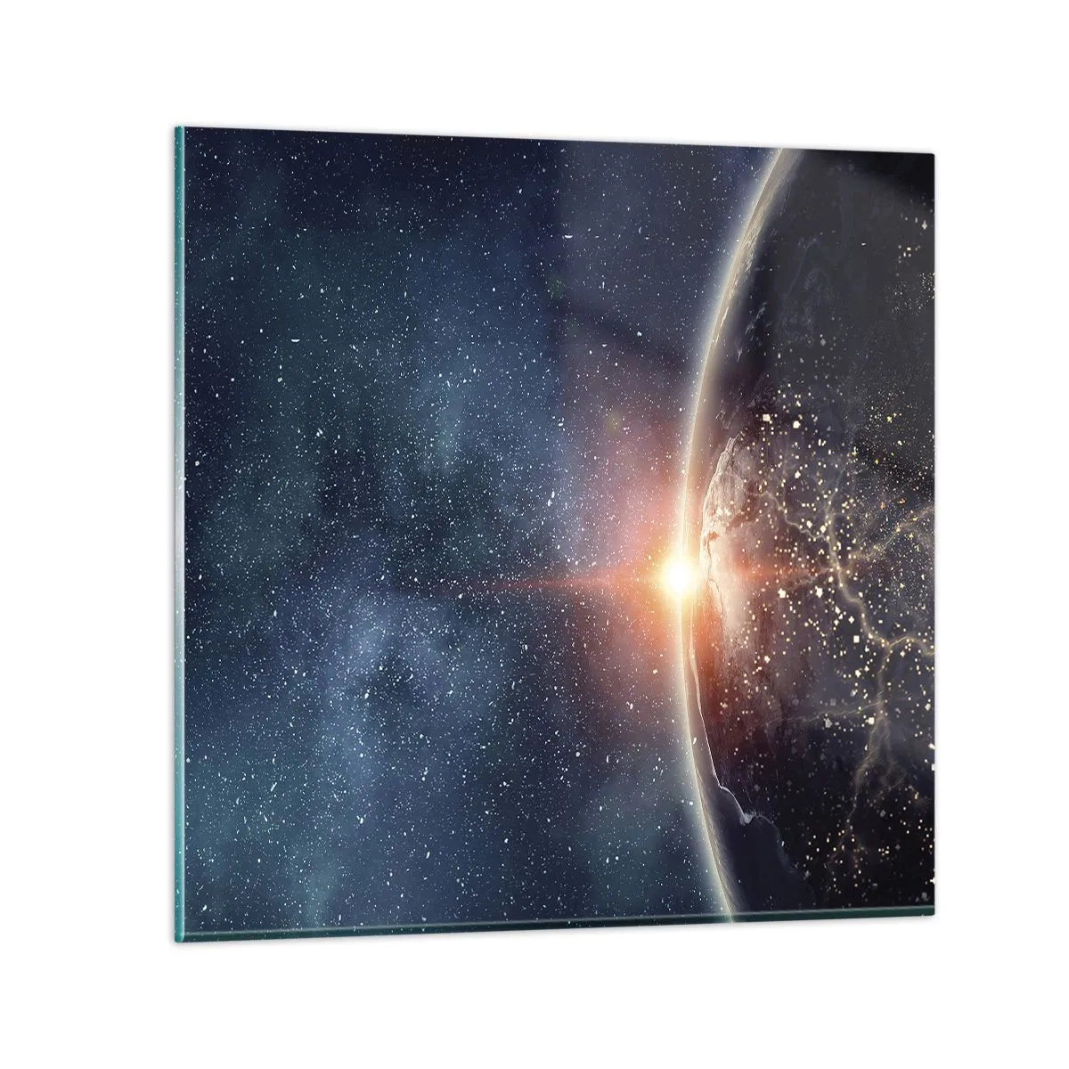 Tablou pe sticlă - Într-o nouă perspectivă - 40x40 cm