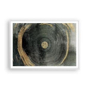 Poster în ramă albă - Schimbare și persistență - 100x70 cm