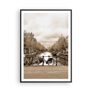 Poster în ramă neagră - Atmosfera olandeză - 70x100 cm