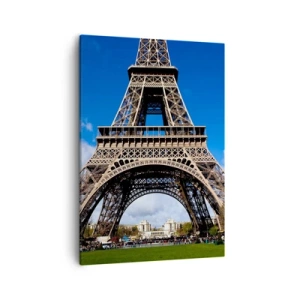 Tablou pe pânză - Întregul Paris la picioarele ei - 50x70 cm