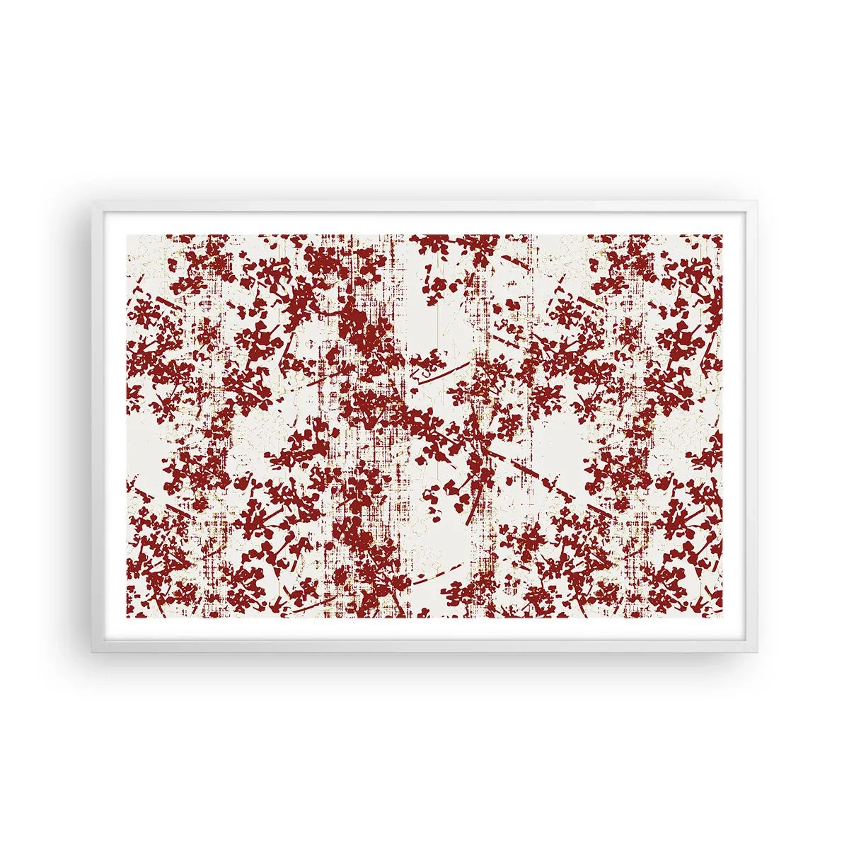 Poster în ramă albă - Ca un percal vechi - 91x61 cm