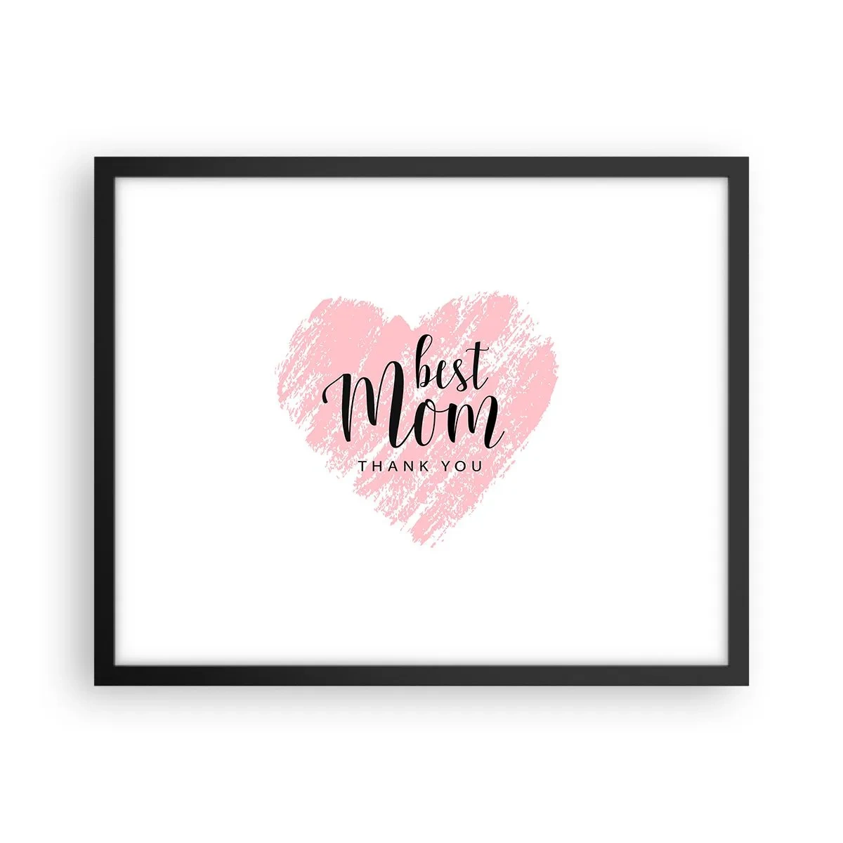 Poster în ramă neagră - Întotdeauna la momentul potrivit - 50x40 cm