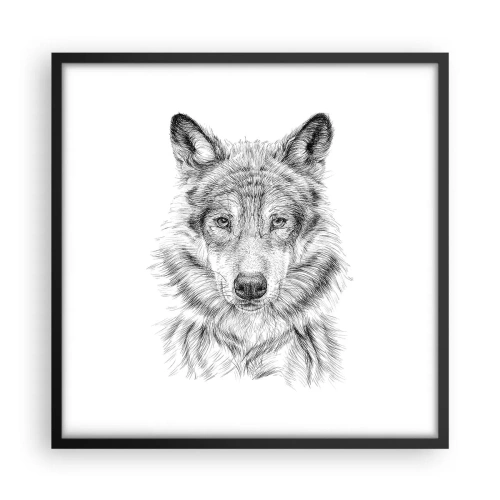 Poster în ramă neagră - Un lider înnăscut - 50x50 cm