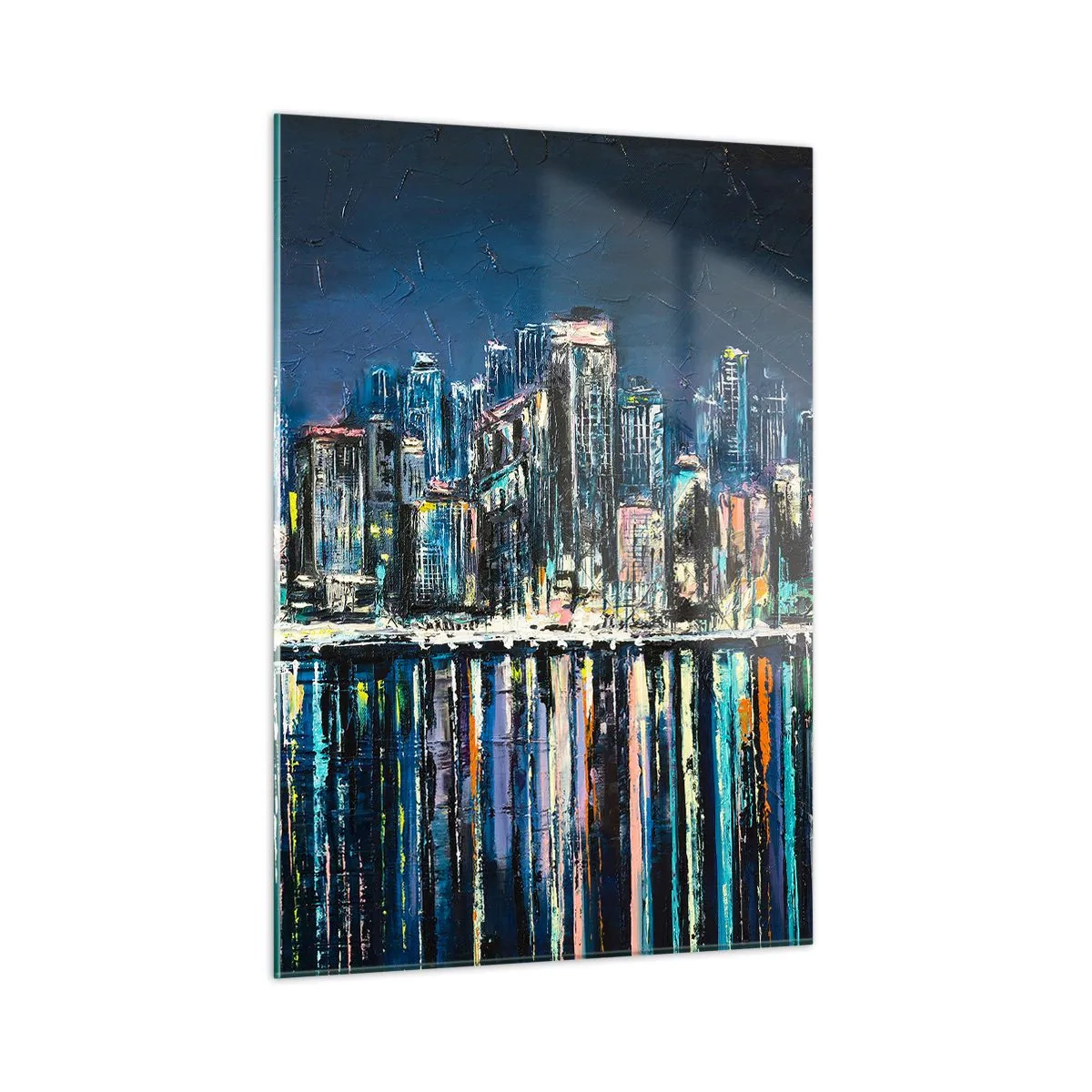 Tablou pe sticlă - Cascadă de lumini - 50x70 cm