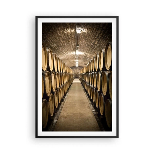 Poster în ramă neagră - În pivniță de vin - 61x91 cm