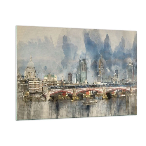 Tablou pe sticlă - Londra în toată splendoarea ei - 120x80 cm