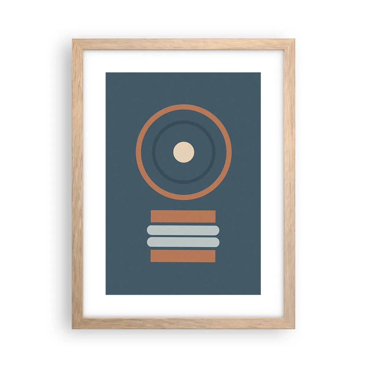 Poster în ramă de stejar deschis - Esența problemei - 30x40 cm