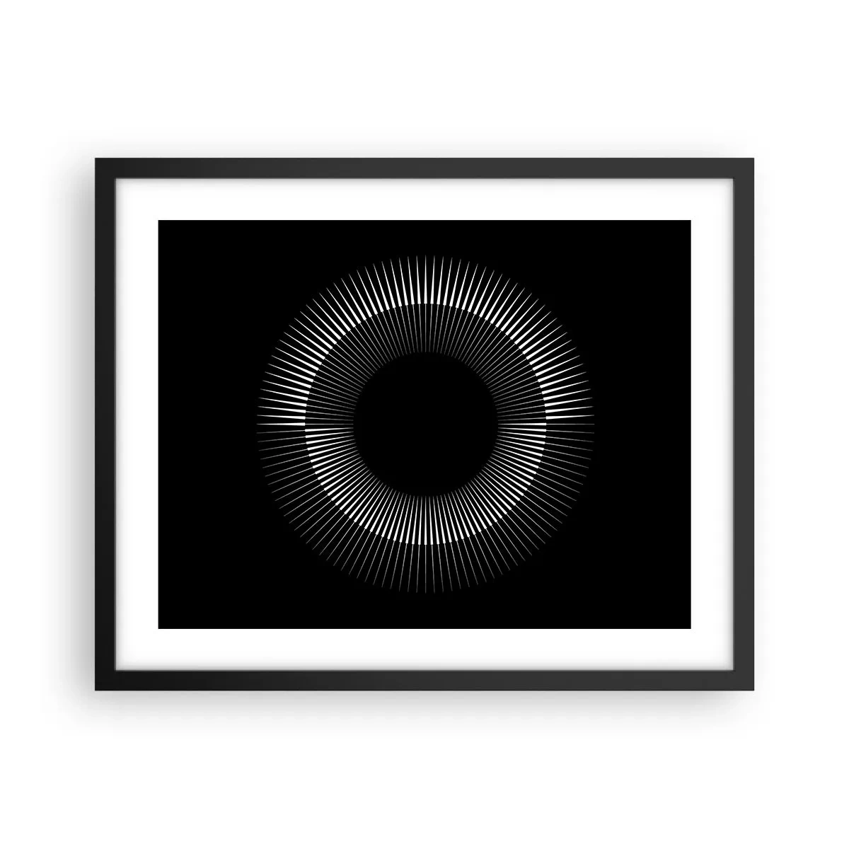 Poster în ramă neagră - Soarele Negru - 50x40 cm