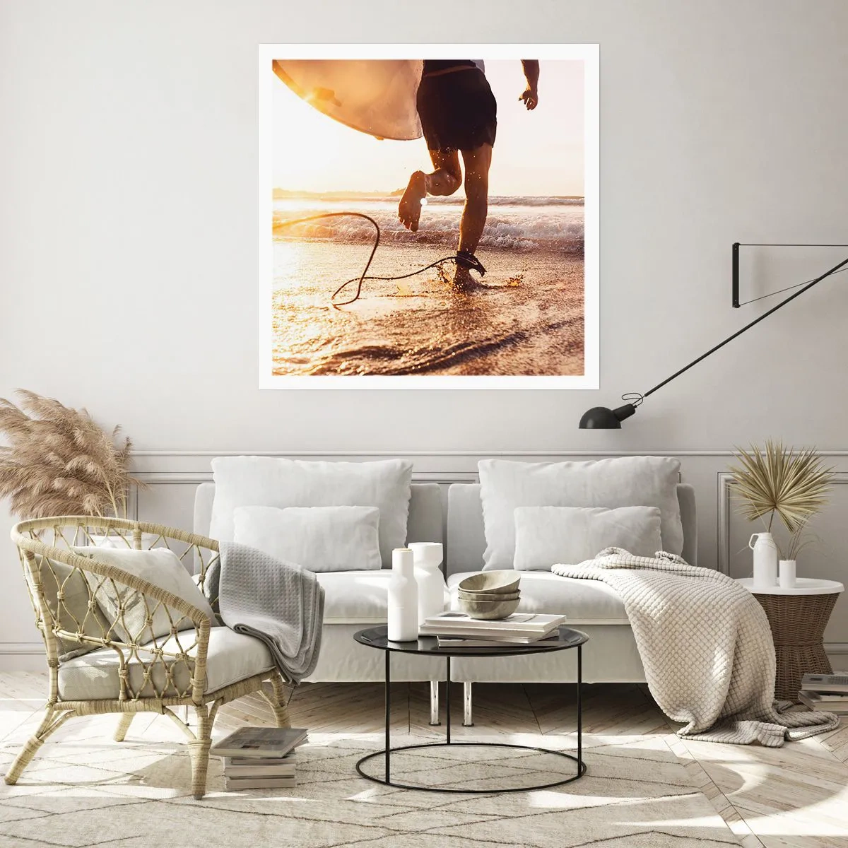 Poster - Pentru a întâmpina valul - 30x30 cm