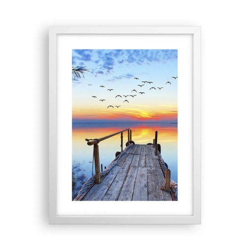 Poster în ramă albă - E timpul să ne întoarcem... - 30x40 cm