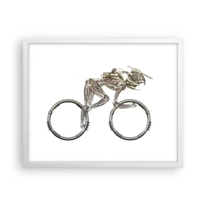 Poster în ramă albă - O mașină grozavă - 50x40 cm