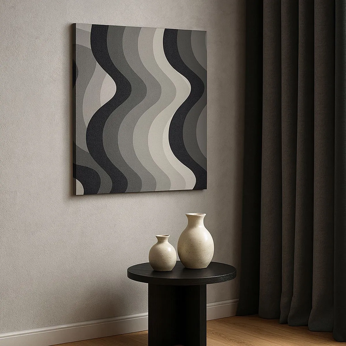 Tablou pe pânză - Val după val - 30x30 cm