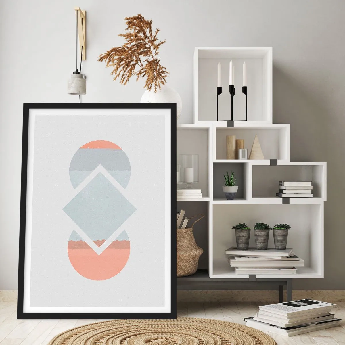 Poster în ramă neagră - Situația este clară - 61x91 cm
