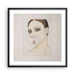 Poster în ramă neagră - Un simbol al eleganței și frumuseții - 50x50 cm